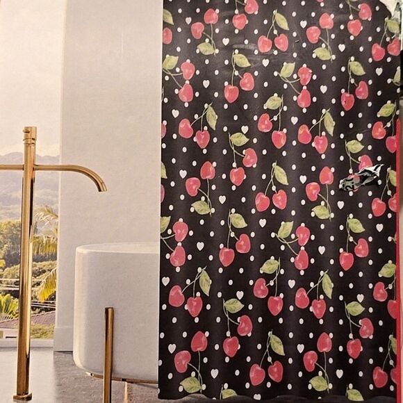 Juicy Couture Home Cherry Hearts 14-Piece Shower Set - Picture 2 of 6
